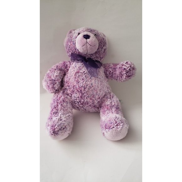 Build A Bear 15in Purple Pink Silk Soft Bean Bag paw butt Plush Animal Bear - Picture 4 of 10